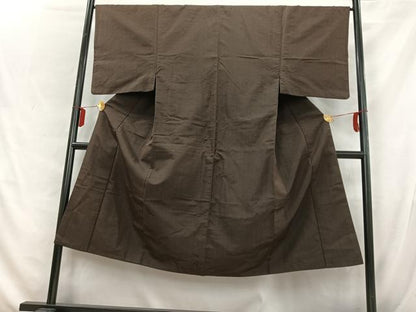 平和屋着物■男性　紬　間道　正絹　逸品　AABD6768uw