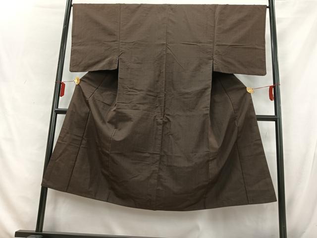 平和屋着物■男性　紬　間道　正絹　逸品　AABD6768uw