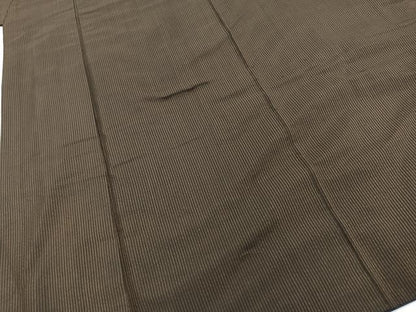平和屋着物■男性　紬　間道　正絹　逸品　AABD6768uw