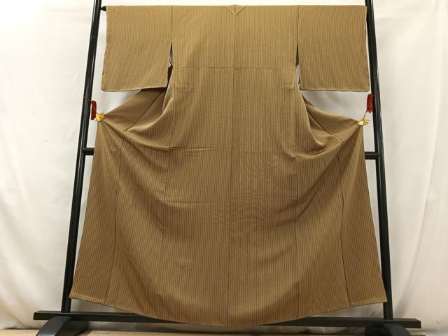 平和屋着物■上質な小紋　間道　正絹　逸品　AABD6789uw