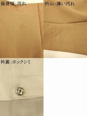 平和屋着物■上質な小紋　菱文　正絹　逸品　AABD6888fw