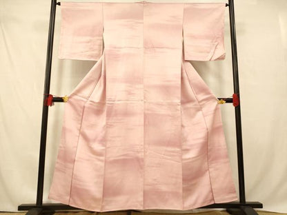平和屋着物■上質な小紋　霞舞花文　暈し染め　正絹　逸品　AABD6890fw