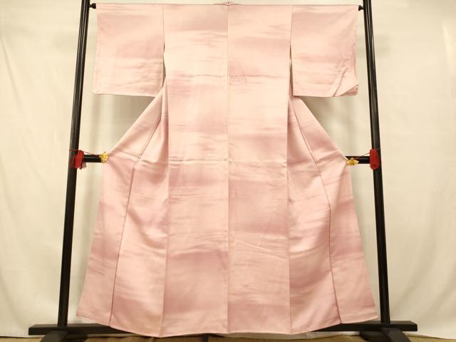 平和屋着物■上質な小紋　霞舞花文　暈し染め　正絹　逸品　AABD6890fw
