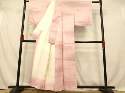 平和屋着物■上質な小紋　霞舞花文　暈し染め　正絹　逸品　AABD6890fw