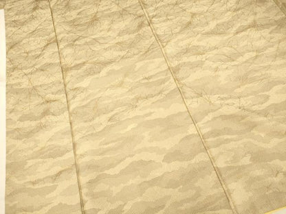 平和屋着物■訪問着　紬地　雲取り霞文　正絹　逸品　AABD6912fw