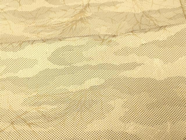 平和屋着物■訪問着　紬地　雲取り霞文　正絹　逸品　AABD6912fw