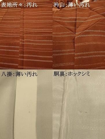 平和屋着物■上質な小紋　間道　三越扱い　正絹　逸品　AABD6918fw