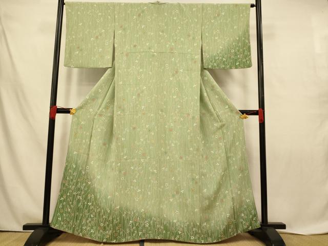 平和屋着物■訪問着　草花文　暈し染め　正絹　逸品　AABD6929fw