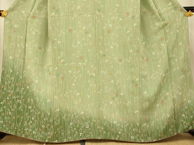 平和屋着物■訪問着　草花文　暈し染め　正絹　逸品　AABD6929fw