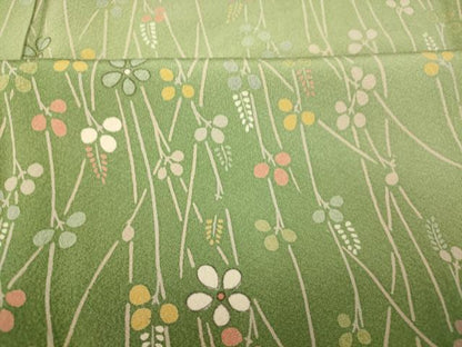 平和屋着物■訪問着　草花文　暈し染め　正絹　逸品　AABD6929fw