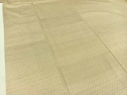 平和屋着物▽上質な紬　単衣　蚊絣　正絹　逸品　AABD6964jh
