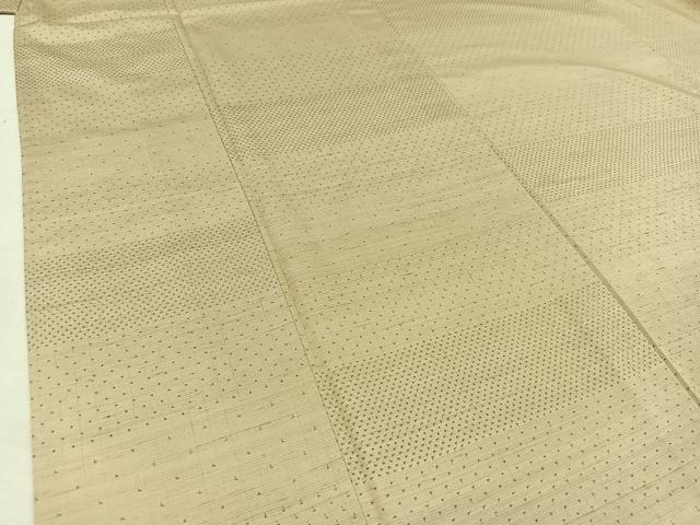 平和屋着物▽上質な紬　単衣　蚊絣　正絹　逸品　AABD6964jh