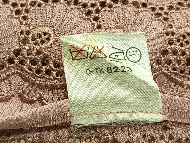 平和屋着物▽道行コート　スリーシーズン　春夏秋　塵除け　舞花文　正絹　逸品　AABD6965jh