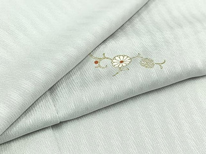 平和屋着物▽上質な小紋 単衣 花唐草文 正絹 逸品 AABD6966jh