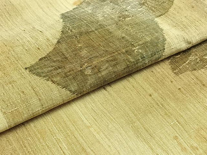 平和屋着物▽上質な紬 単衣 青海波 正絹 逸品 AABD6970jh