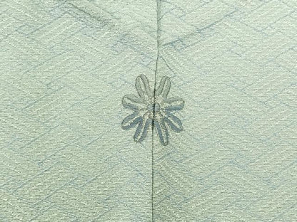 平和屋着物▽上質な小紋 単衣 作家物 網目文様 正絹 逸品 AABD6977jh