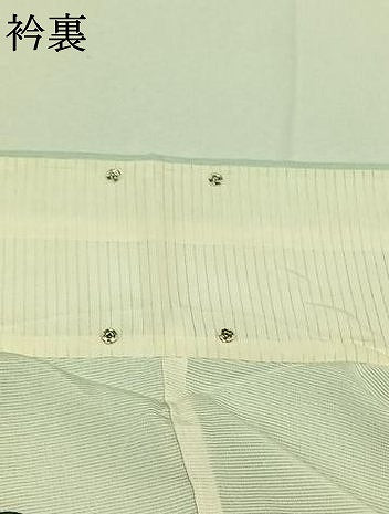 平和屋着物▽訪問着 無双 紗袷 紗×絽 手描き 草花文 正絹 逸品 AABD6989jh
