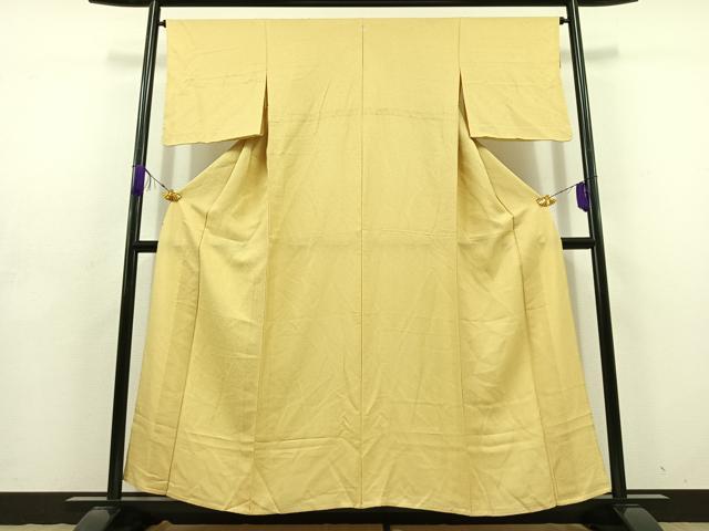 平和屋着物▽上質な色無地 単衣 砥粉色 正絹 逸品 AABD6991jh