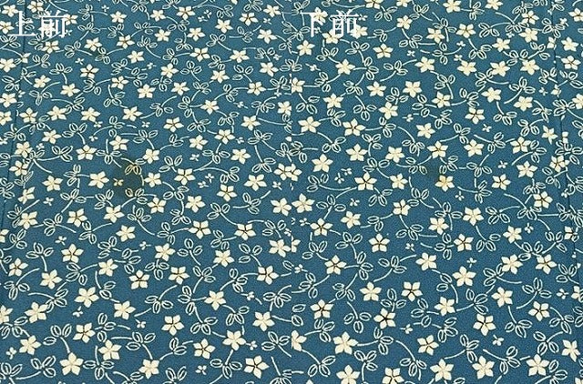 平和屋着物▽上質な小紋 単衣 草花文 正絹 逸品 AABD6997jh