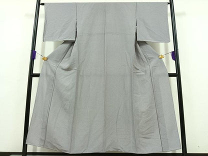 平和屋着物▽上質な小紋 単衣 花尽くし文 正絹 逸品 AABD6998jh