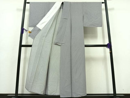 平和屋着物▽上質な小紋 単衣 花尽くし文 正絹 逸品 AABD6998jh