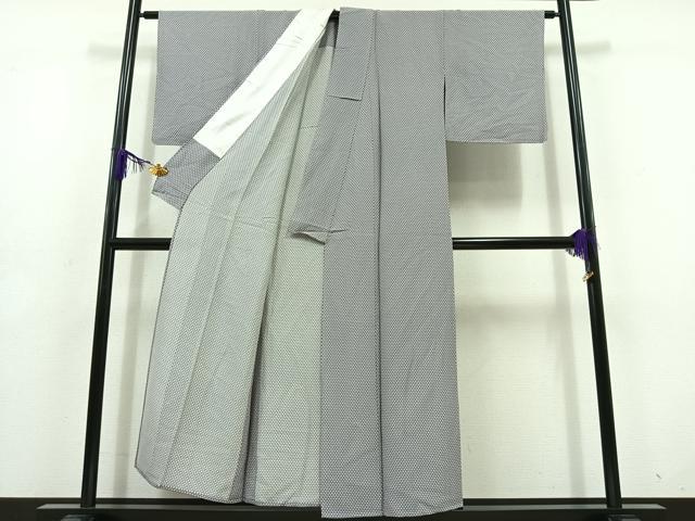 平和屋着物▽上質な小紋 単衣 花尽くし文 正絹 逸品 AABD6998jh