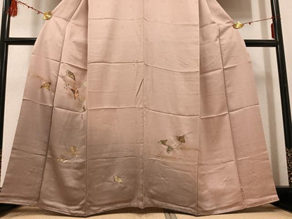 平和屋着物●訪問着 螺鈿 銀杏 暈し染め 金彩 鈴乃屋扱い 正絹 逸品 AABD7001ph