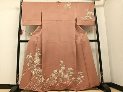 平和屋着物●訪問着 乱菊 金彩 正絹 逸品 AABD7002ph