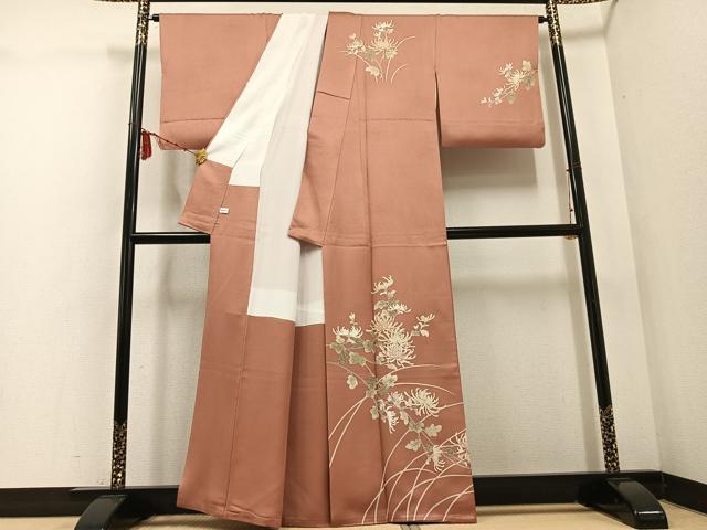 平和屋着物●訪問着 乱菊 金彩 正絹 逸品 AABD7002ph