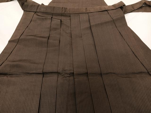 平和屋着物●男性 馬乗り袴 縞 正絹 逸品 AABD7015ph