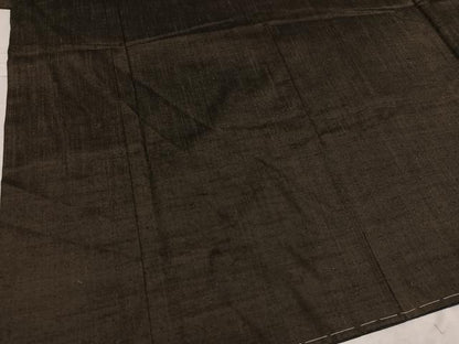 平和屋着物●男性　紬　アンサンブル　色無地　赤墨色　正絹　逸品　AABD7019ph