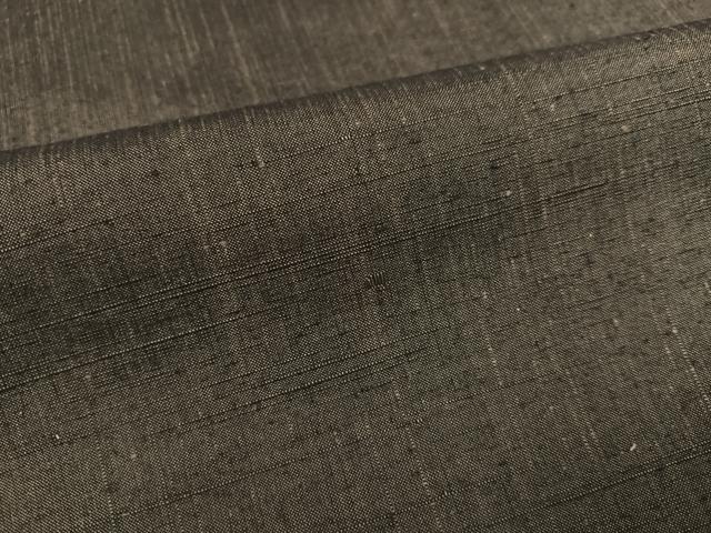 平和屋着物●男性　紬　アンサンブル　色無地　赤墨色　正絹　逸品　AABD7019ph