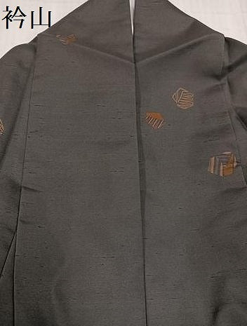 平和屋着物●上質な小紋　紬地　飛び柄　正絹　逸品　AABD7043ph