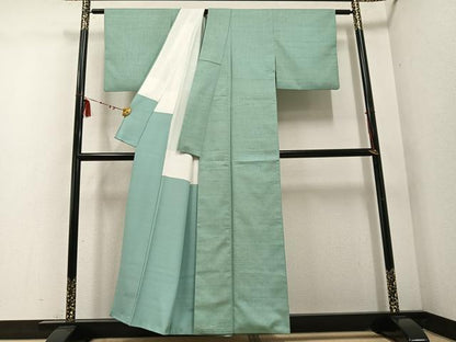平和屋着物●上質な紬　霞文　正絹　逸品　AABD7077ph