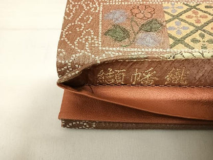 平和屋着物◎六通柄袋帯　纈幡織　辻が花　正絹　逸品　AABD7141yx