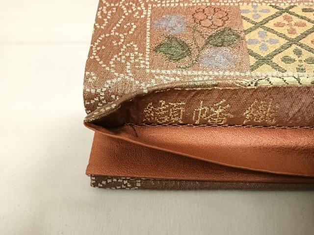平和屋着物◎六通柄袋帯　纈幡織　辻が花　正絹　逸品　AABD7141yx