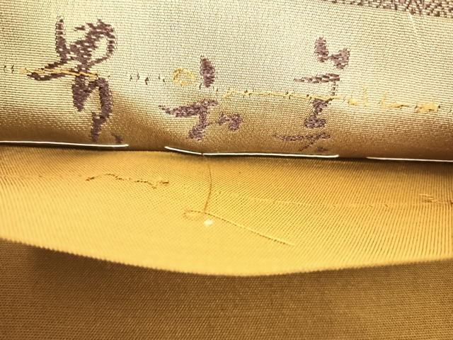 平和屋着物◎全通柄袋帯 幾何学文様 正絹 逸品 AABD7148yx