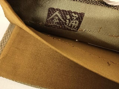 平和屋着物◎全通柄袋帯 幾何学文様 正絹 逸品 AABD7148yx
