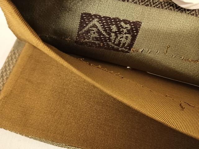 平和屋着物◎全通柄袋帯 幾何学文様 正絹 逸品 AABD7148yx