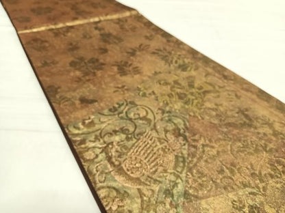 平和屋着物◎六通柄袋帯 狩猟花鳥文 金糸 引箔 正絹 逸品 AABD7149yx