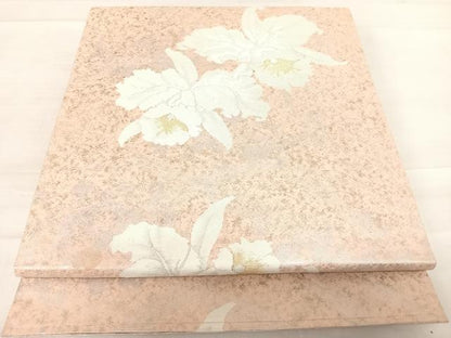 平和屋着物◎六通柄袋帯　カトレア　金銀糸　引箔　正絹　逸品　AABD7205yx