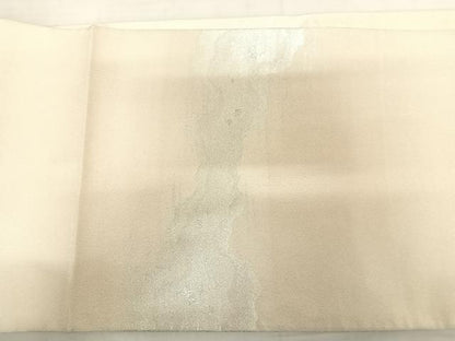 平和屋着物◎綴れ　太鼓柄袋帯　道長箔散らし　銀糸　正絹　逸品　AABD7224yx