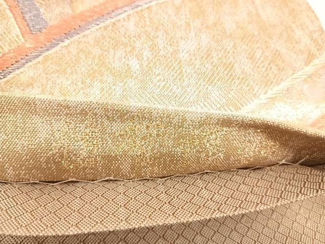 平和屋着物◎佐賀錦 六通柄袋帯 正倉院更紗 佐賀螺鈿 金銀糸 正絹 逸品 AABD7299yx