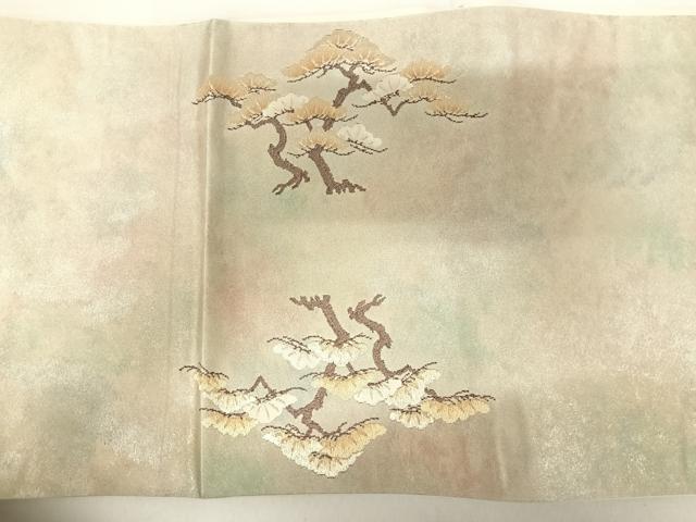平和屋着物◎六通柄袋帯 慶祥錦文 彩金銀三重手引箔 正絹 逸品 AABD7325yx
