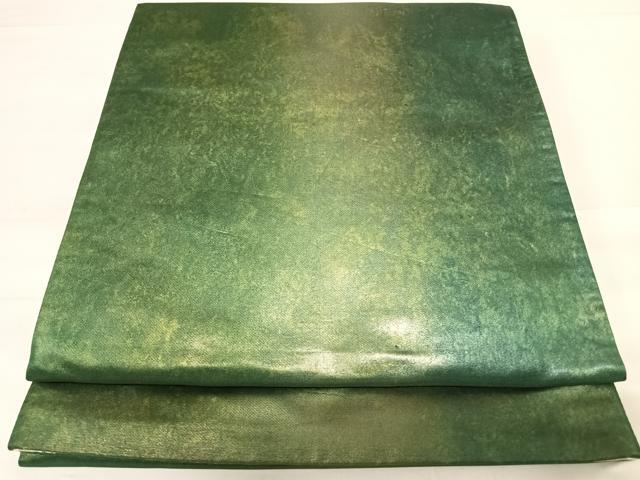平和屋着物◎六通柄袋帯 霞文 引箔 正絹 逸品 AABD7331yx