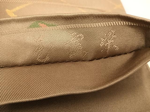平和屋着物◎全通柄袋帯 菱 玉露染 金糸 正絹 逸品 AABD7335yx
