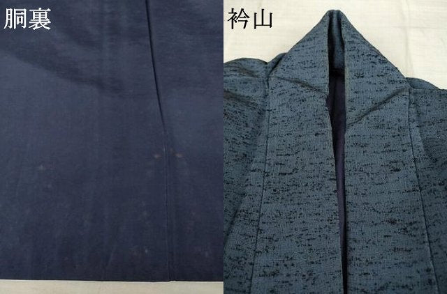 平和屋着物●男性 紬 霞文 正絹 逸品 AABD7403ck