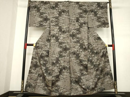 平和屋着物●本場大島紬 吉三郎 吉織物謹製 松陰 正絹 逸品 AABD7410ck