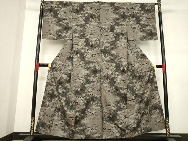 平和屋着物●本場大島紬 吉三郎 吉織物謹製 松陰 正絹 逸品 AABD7410ck