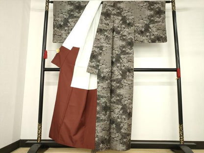 平和屋着物●本場大島紬 吉三郎 吉織物謹製 松陰 正絹 逸品 AABD7410ck